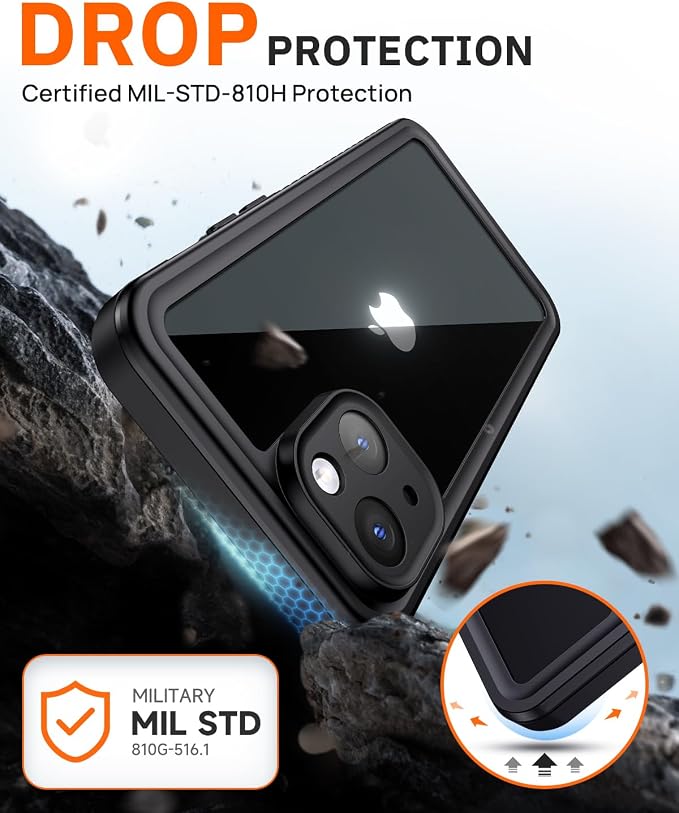Lanhiem for iPhone 15 Privacy Case, Waterproof Dustproof Shockproof Cases for - Image 7