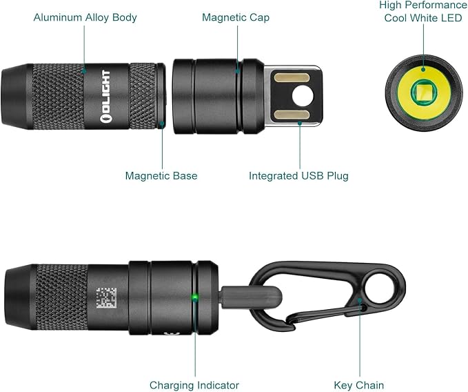 OLIGHT IMINI 2 EDC Rechargeable Keychain Flashlight, 50 Lumens Compact and - Image 8
