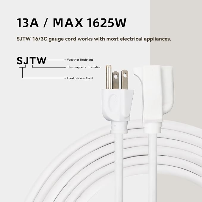 6ft Outdoor Extension Cord for Christmas Decorations - Image 6