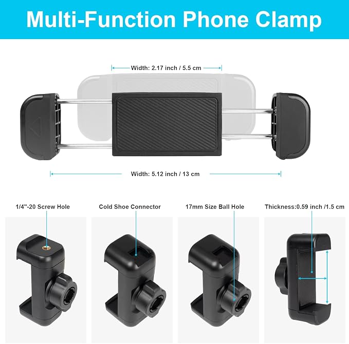 Wall Mount Phone Holder Drilling Base Heavy Duty iPhone Stand, 360° Adjustable - Image 8