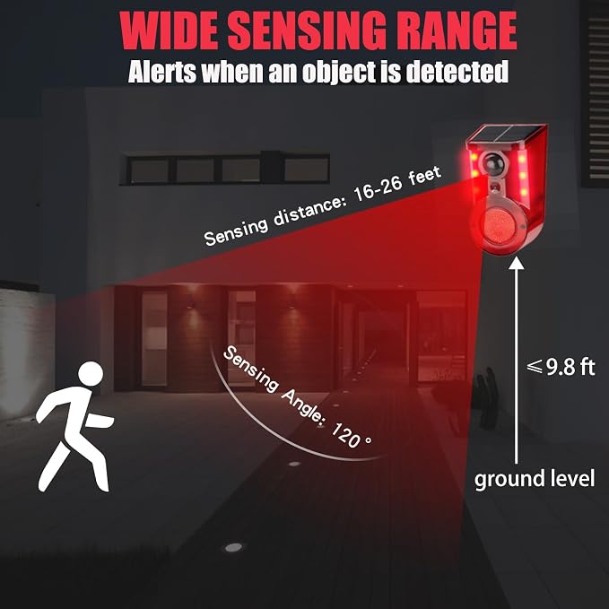 Solar Motion Sensor Alarm Device - Image 7