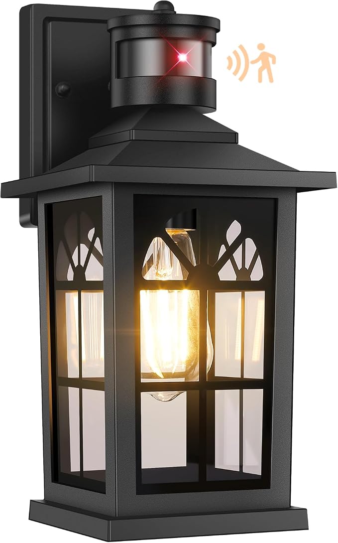 Motion Sensor Outdoor Light Fixture, Dusk to Dawn Porch Light Outdoor Wall - Image 8