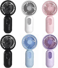 Mini Portable Fan 6 Pack, Cute Handheld Battery Operated Lightweight Small by JODNO
