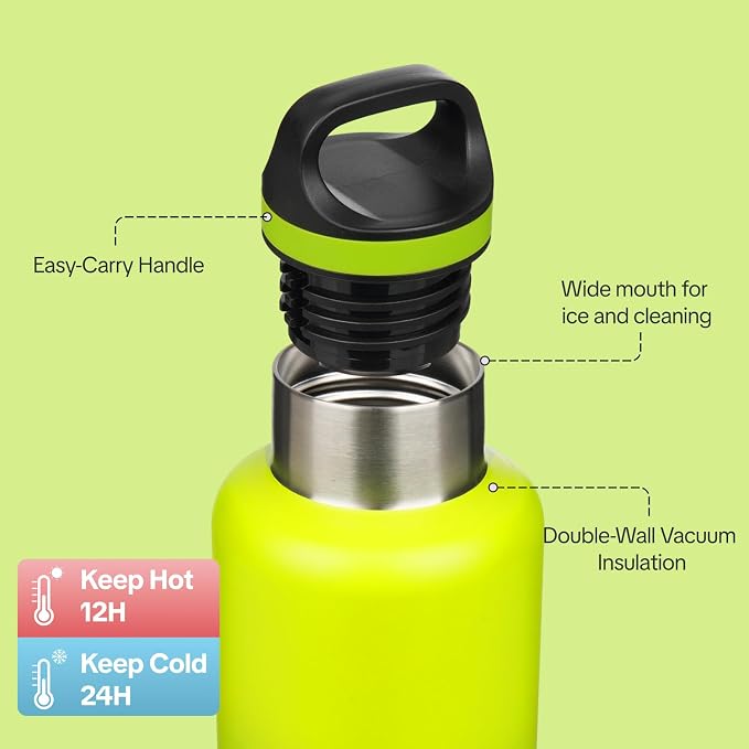 BJPKPK Insulated Water Bottle 32OZ Stainless Steel Water Bottle - Image 2