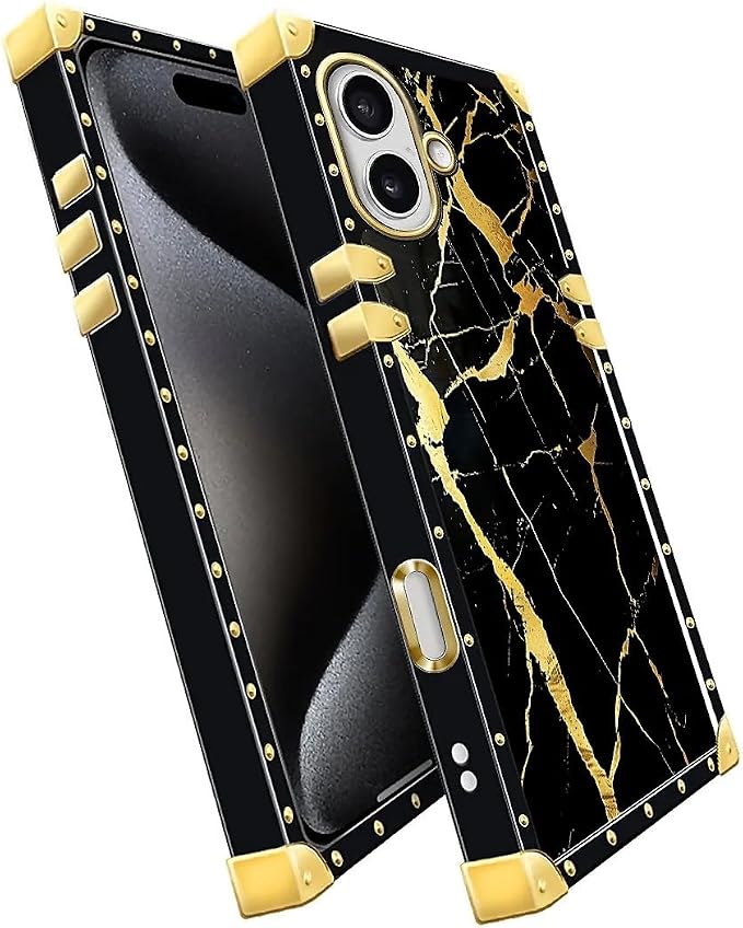for iPhone 17 Case Luxury Golden Decoration - Image 3