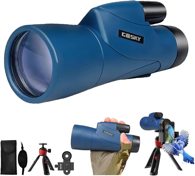 Gosky Monoculars Telescope, 12x55 HD Monocular by Gosky