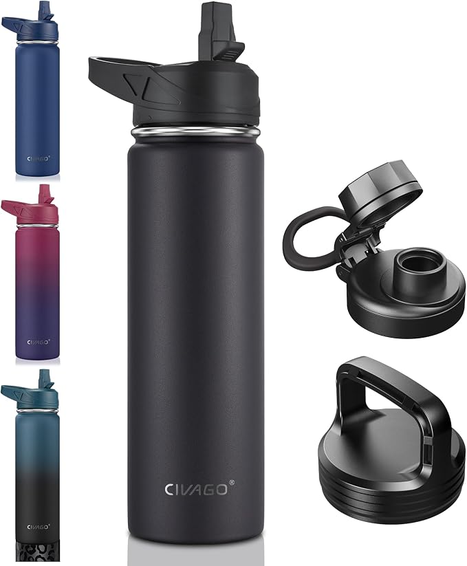 CIVAGO 22 oz Insulated Water Bottle by CIVAGO