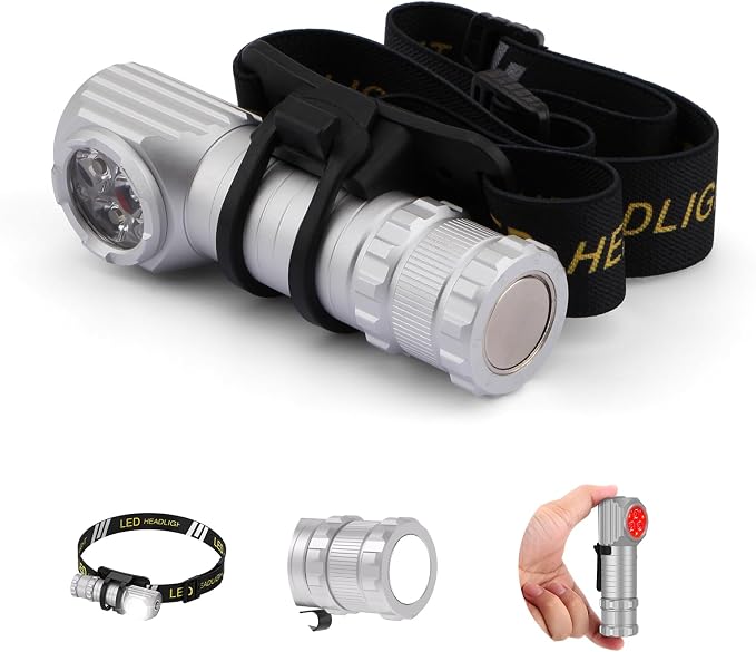 2 in 1 Detachable Flashlight & Headband, LED Rechargeable Headlamp by Spriak%E5%93%81%E7%89%8C%E6%97%97%E8%88%B0%E5%BA%97