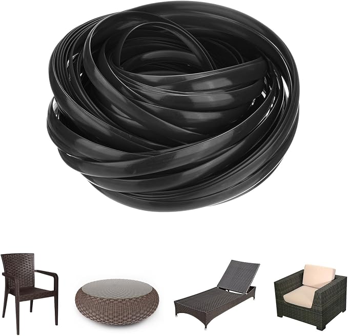 M METERXITY 1-Pack Wicker Repair Kit, 8mm x 66ft/20m Plastic Flat Rattan by MMETERXITY