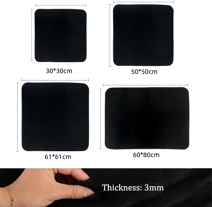30cm*30cm Welding Blanket Fireproof Mat Anti Fire Pad Heat Insulation Carbon - Image 2