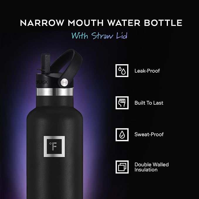 IRON °FLASK Camping & Hiking Hydration Flask - 24 oz Aurora - Image 2