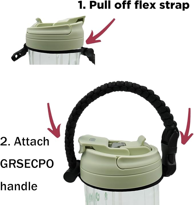 Water Bottle Handle Strap Paracord Handle Strap Cord - Image 4