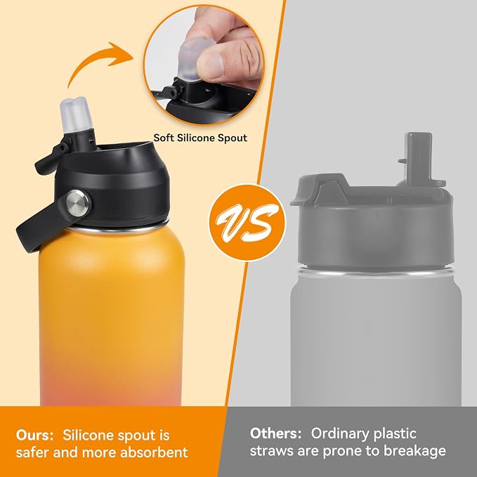 Fijinhom 32oz Insulated Stainless Steel Water Bottle, Wide Mouth Double Wall - Image 4