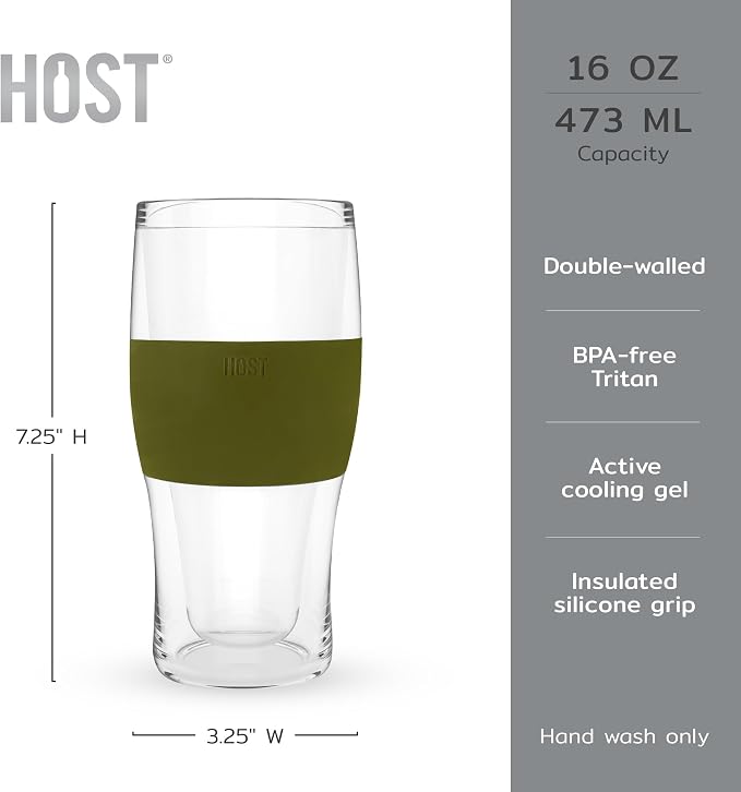 Host FREEZE Beer Cooling Cups, Frozen Beer Mugs, Freezable Pint Glass Set - Image 7