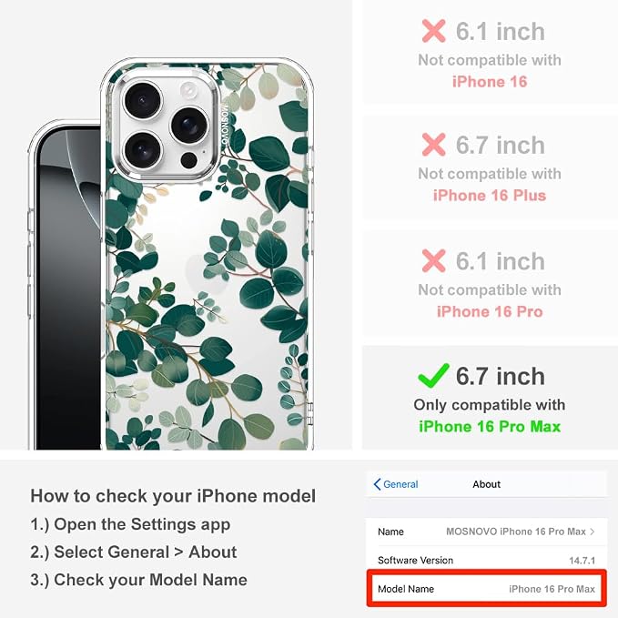 MOSNOVO Case for iPhone 16 Pro Max - Image 2