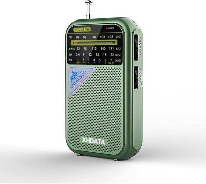XHDATA D221 NOAA Weather Radio Portable AM FM Shortwave Radio Receiver by XHDATARADIO