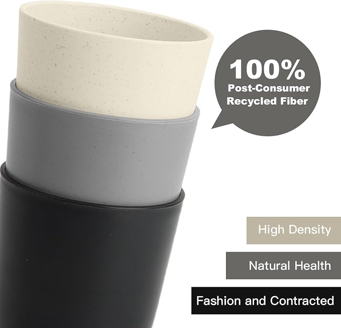 Homienly Premium Wheat Straw Cups, 20oz Lightweight and Unbreakable Drinking - Image 4