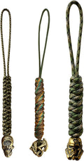Handmade Lanyards with Brass Beads – Paracord 550 Survival Gear Leash by Unknown