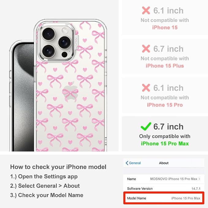 MOSNOVO Case for iPhone 15 Pro Max - Image 2