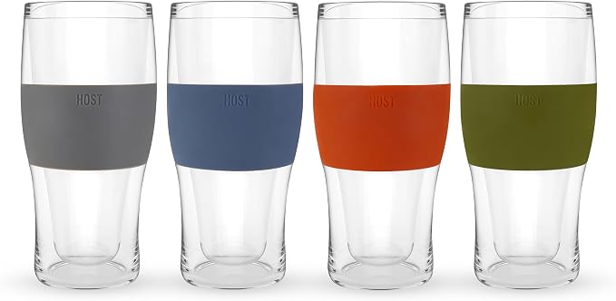 HOST Beer FREEZE Beer Glass Cups Set Drinking Glasses, Freezer Mugs - Image 9
