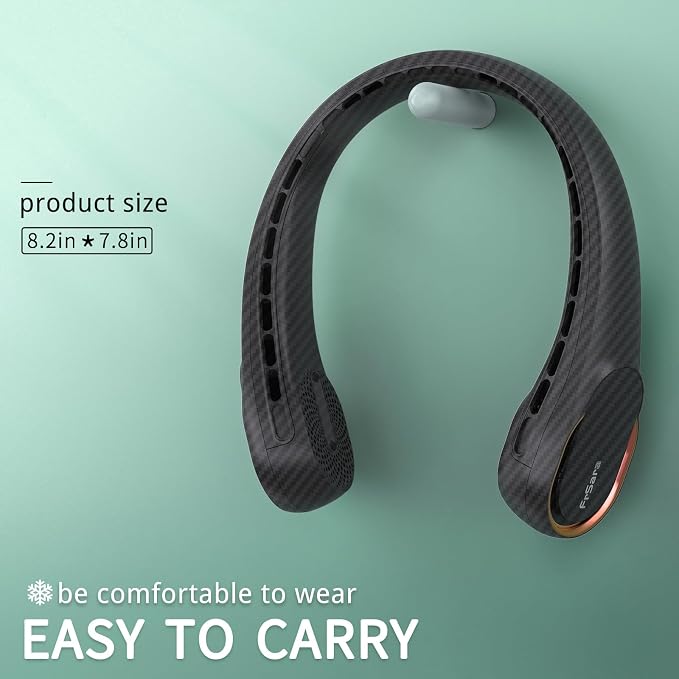 FrSara Neck Fan, Portable Personal Fan Strong Wind, Air Volume, 360° Cooling - Image 6