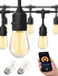 XMCOSY+ Smart Outdoor String Lights, 98Ft LED Patio Lights Waterproof IP65 by XMcosy