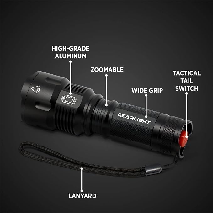 GearLight High-Powered LED Flashlight S1200 - Image 3