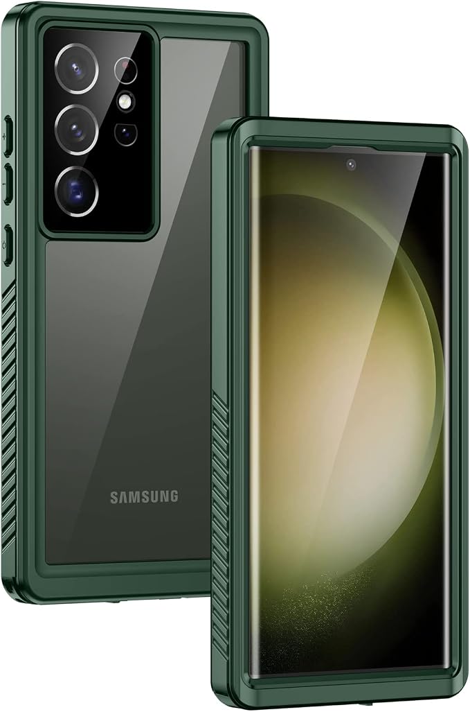 Lanhiem for Samsung Galaxy S23 Ultra Case, IP68 Waterproof Dustproof Case by LanhiemHome