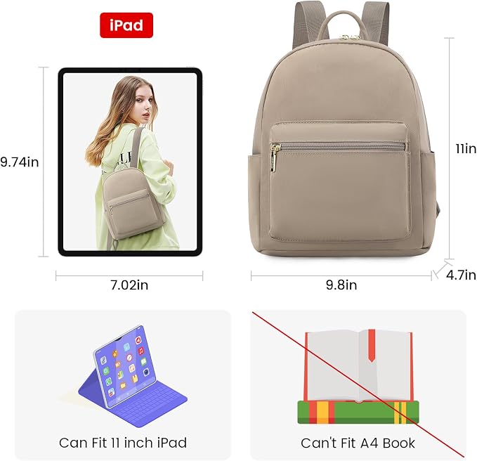LOVEVOOK Mini Backpack for Women Light Weight Small Waterproof Backpack Purses - Image 5