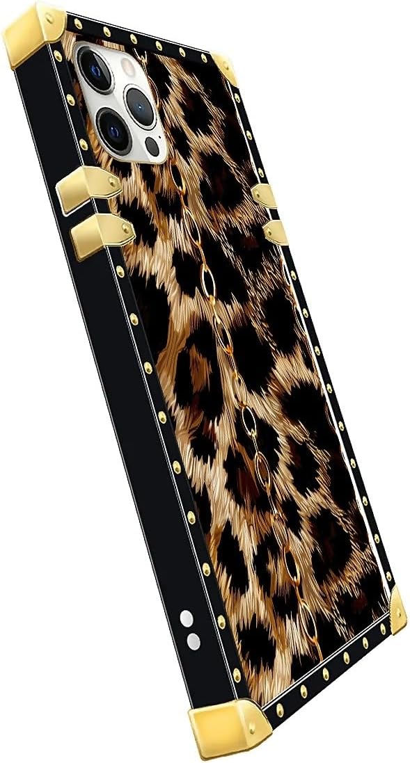 Compatible with iPhone 11 Pro Max Case, Seamless Gold Chain Leopard Luxury - Image 4