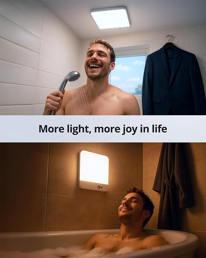 Combuh Battery Operated Ceiling Light, Rechargeable Motion Sensor Lighting - Image 4
