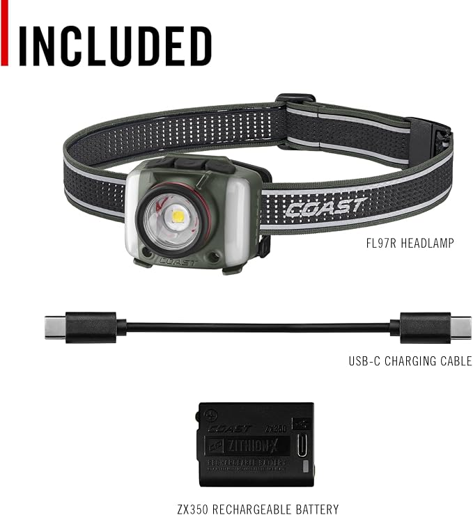 Coast FL97R Voice-Controlled 1200 Lumen Rechargeable LED Headlamp - Image 11