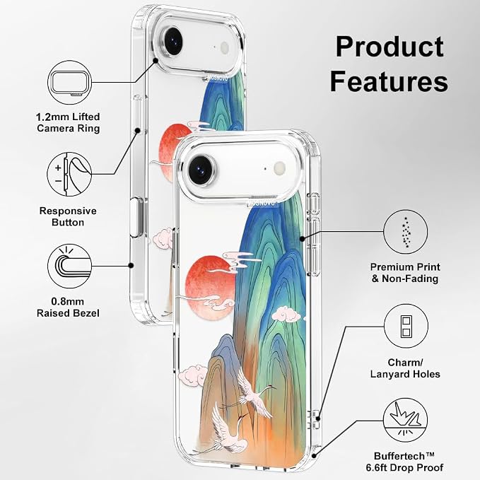 MOSNOVO for iPhone Air Case, Shockproof Military-Grade Protection 6.6ft Drop - Image 7
