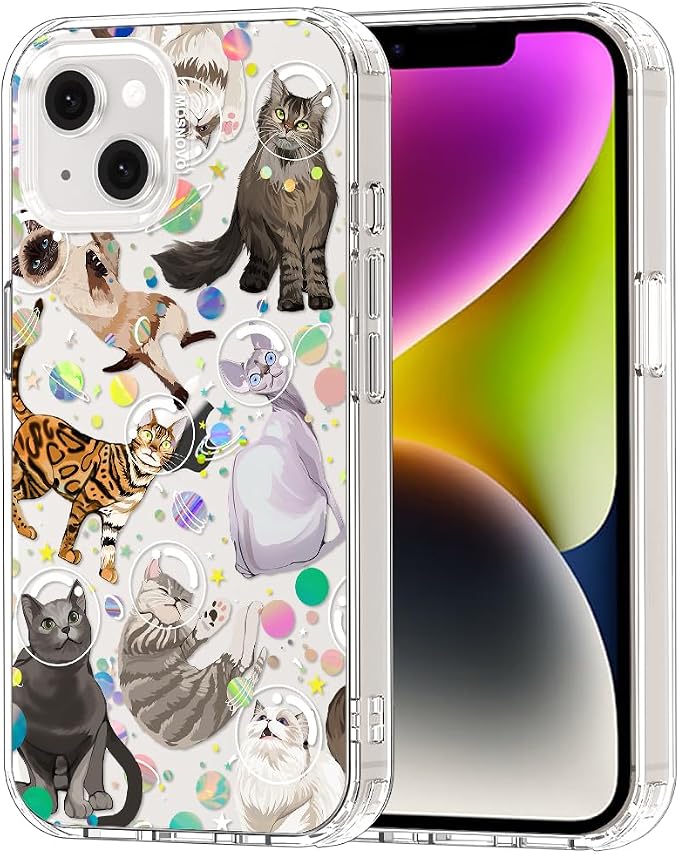 MOSNOVO for iPhone 13/14 Case | Military Grade 6.6ft Drop Tested | Clear by Mosnovo