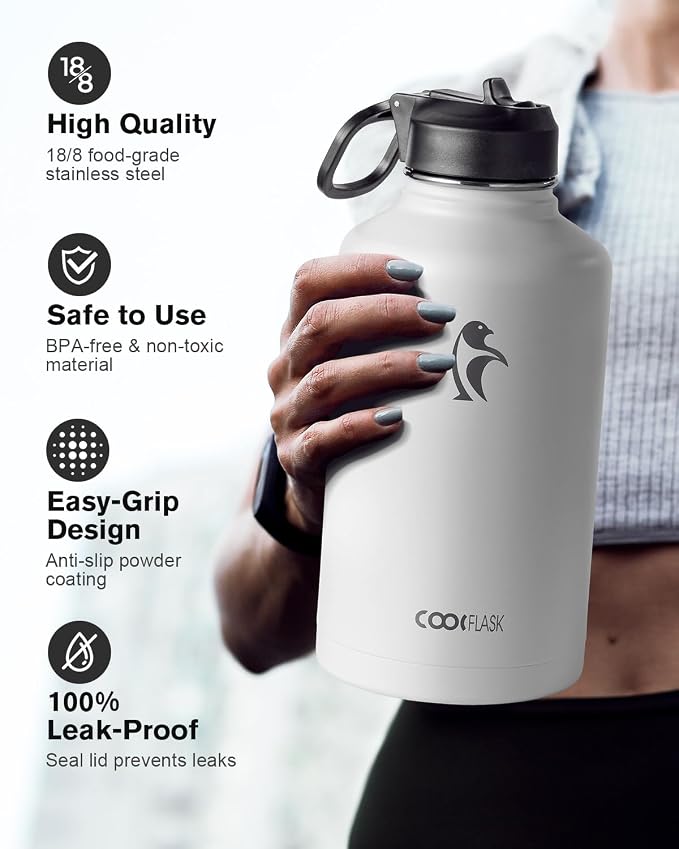 Coolflask Half Gallon Water Bottle Insulated - Image 3