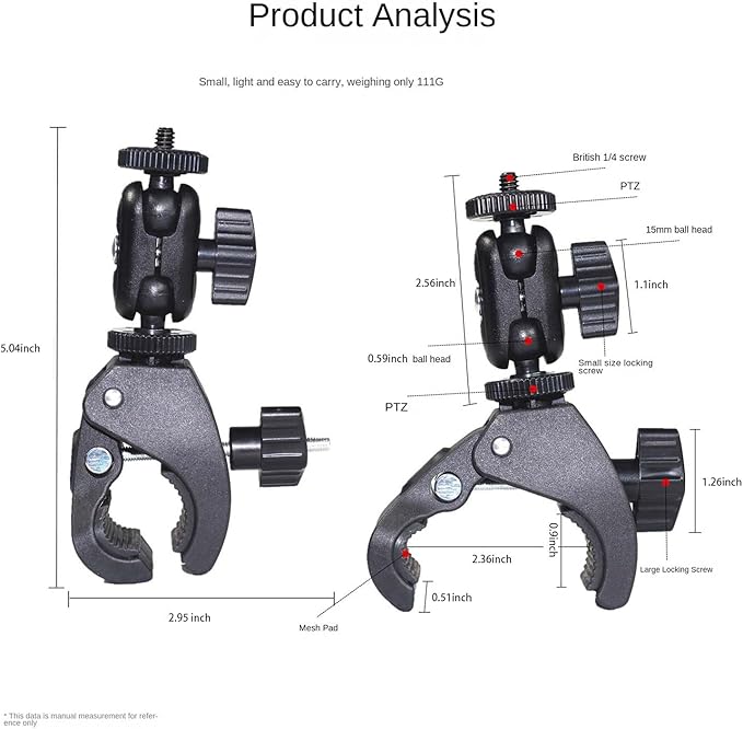 Phone Holder with Clamp，Cell Phone Holder Mount Clip - Image 5