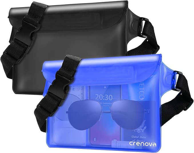 Waterproof Bag Fanny Packs for Women, Cruise Vacation Essentials Waterproof by Crenova