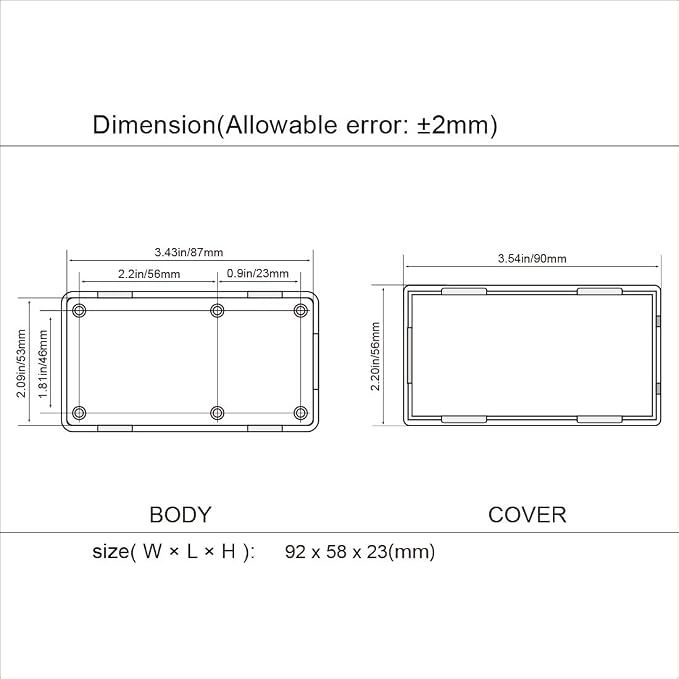 LeMotech Project Box, 5 Pieces ABS Electrical Box Small Junction Box - Image 8