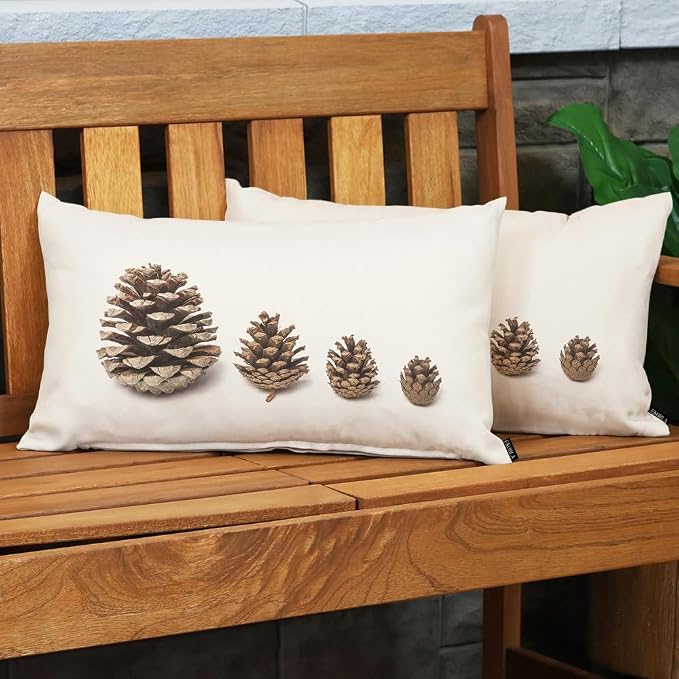 EKOBLA Pinecone Throw Pillow Case - Image 3