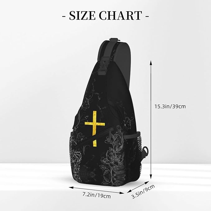 Jesus Christian Cross Sling Bag - Image 3