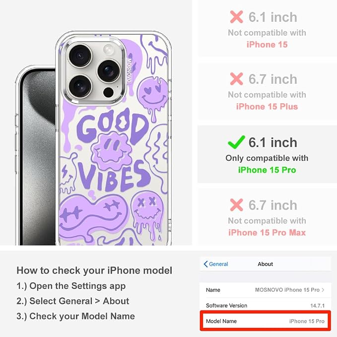MOSNOVO Case for iPhone 15 Pro - Image 2