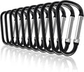 Carabiner Clips, Upins Aluminum Locking Spring Hook Keychain D Shape Heavy Duty by UPINS