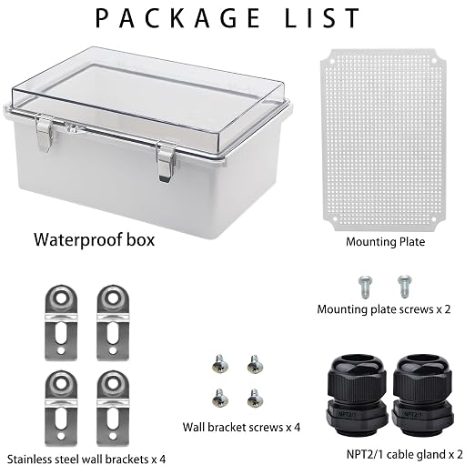 Outdoor Waterproof Electrical Box Junction Box Weatherproof IP67 ABS Plastic - Image 3