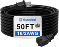 Extension Cord 50 Ft-2 Prong Outdoor Extension Cord, 16AWG 13A 1625W Waterproof by Gutedeal