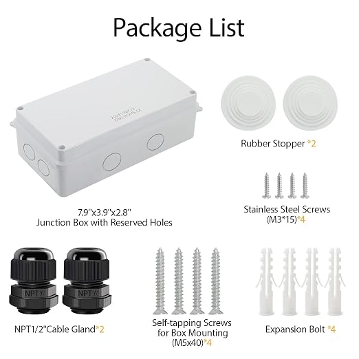 LeMotech Junction Box, Electrical Box IP65 Water Resistant Dustproof ABS - Image 7