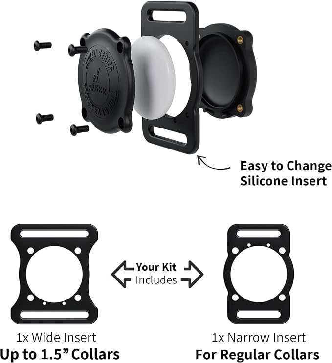 SÄKER IP68 Waterproof The Safest AirTag Dog Collar Holder, Ultra-Durable - Image 7