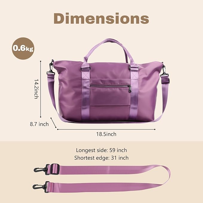 Weekender Duffel Bags for Women, Overnight Bags for Women - Image 4