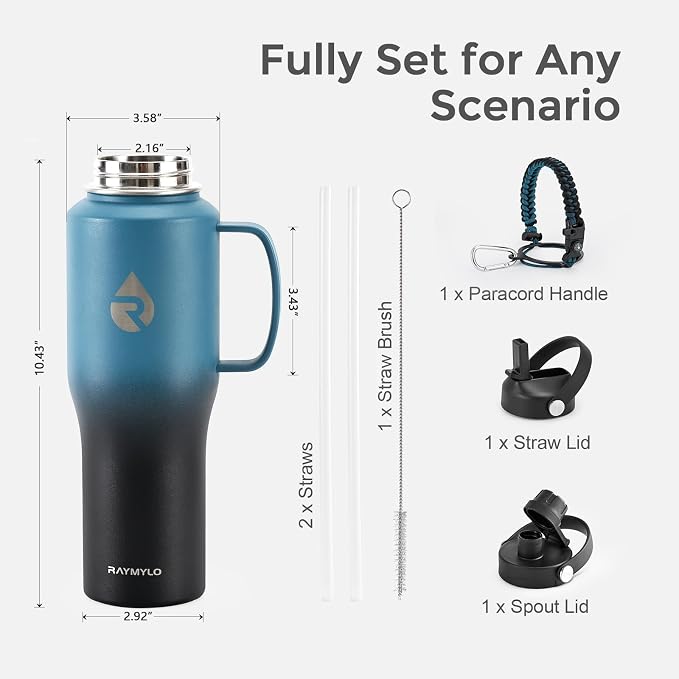 RAYMYLO 32oz Stainless Steel Water Bottle, Triple Wall Vacuum Insulated Water - Image 7