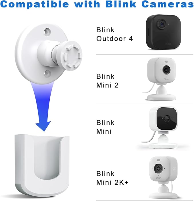 No Drill No Screw Blink Mini Camera Mount, Strong Adhesive Camera Wall Mount - Image 2