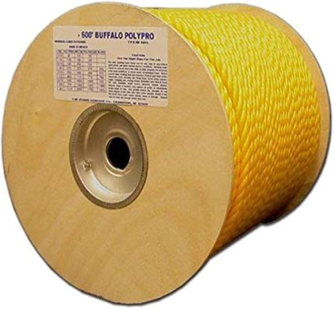 T.W Evans Cordage Co. 80-010 1/4-Inch by 600-Feet Buffalo Twisted Polypro Rope by T.W+.+Evans+Cordage+Co.